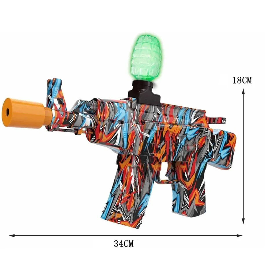 Szuper menő játékfegyver 3000 db fluoreszkáló tölténnyel - biztonságos, szórakoztató, fejlesztő