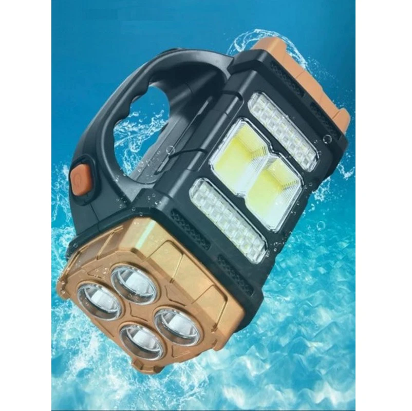 HB-2678 extra erős fényű, 62 LED-es, napelemes kézilámpa és power bank - praktikus lámpa kempingezéshez, horgászathoz, szereléshez