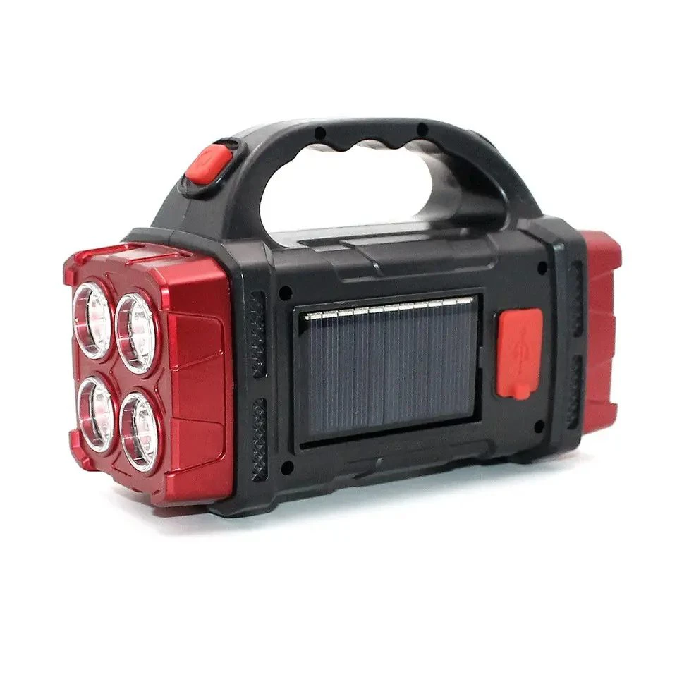 HB-2678 extra erős fényű, 62 LED-es, napelemes kézilámpa és power bank - praktikus lámpa kempingezéshez, horgászathoz, szereléshez