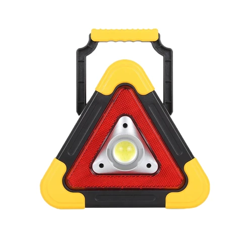 COB LED szolár multifunkciós lámpa elakadásjelző háromszög HB-6608-9