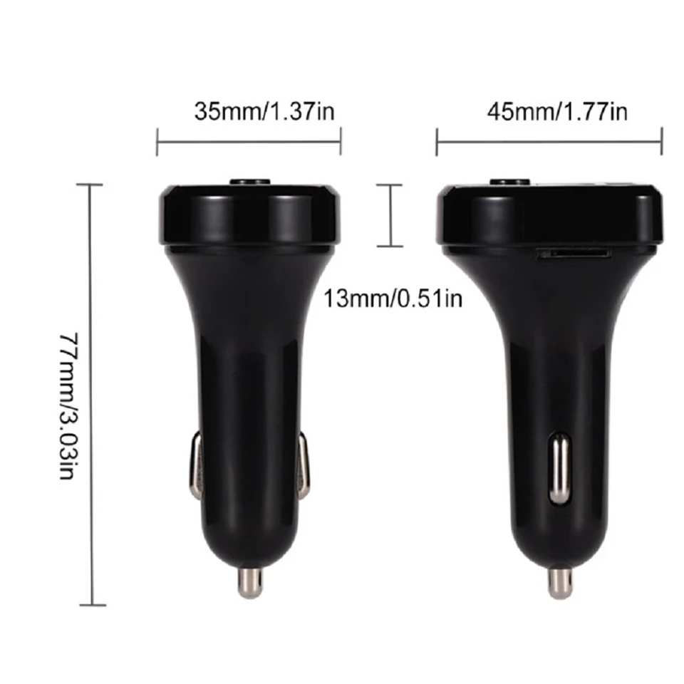CAR E5 Bluetooth FM transmitter - kihangosító funcióval