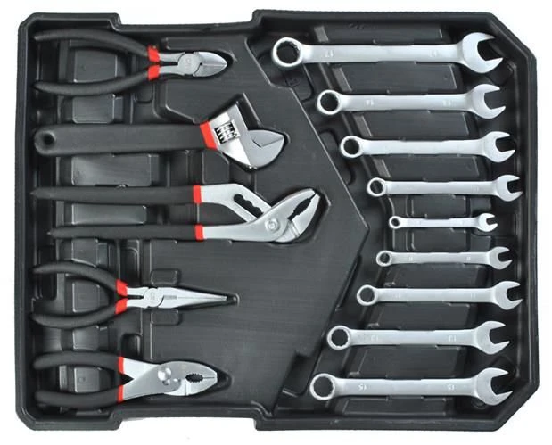 187 darabos szerszámkészlet stabil bőröndben ezermestereknek