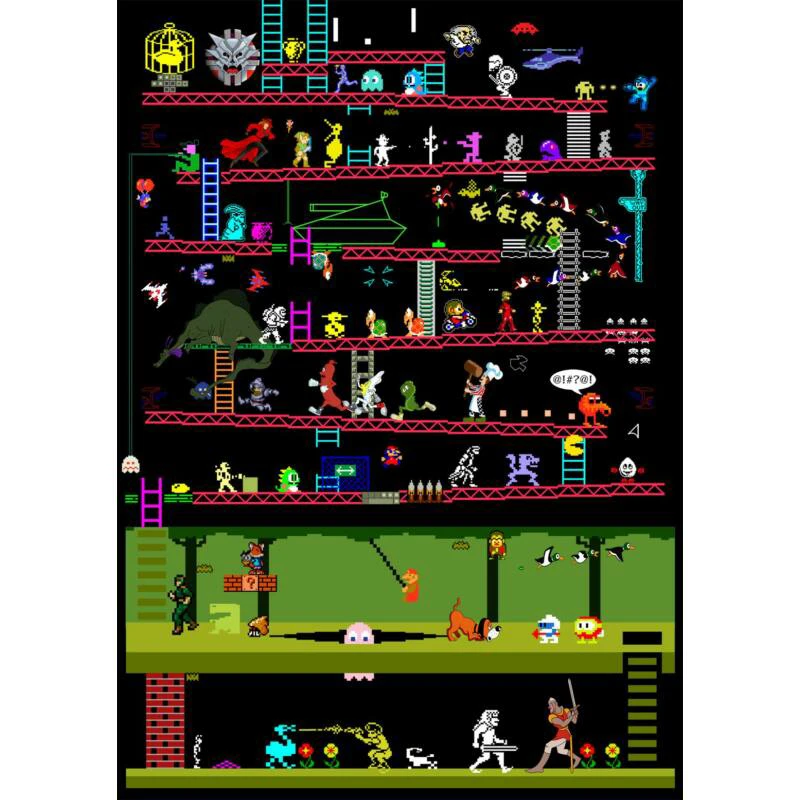 Retro MSK játékkonzol - 620 beépített játékkal - 2 db kontrollerrel