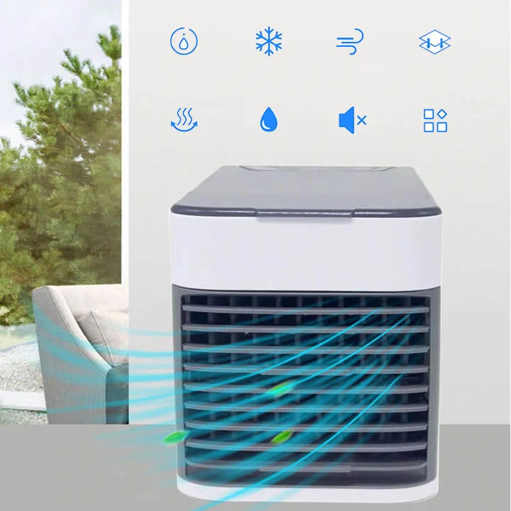 Hordozható mini klíma - vízhűtéses mobil légkondícionáló - 350 W