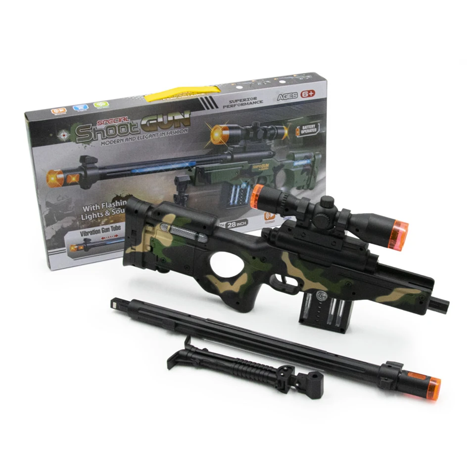 Special Shoot Gun - LED-es, villogó, élethű játék gépfegyver