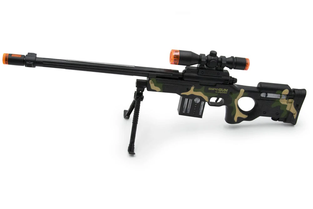 Special Shoot Gun - LED-es, villogó, élethű játék gépfegyver