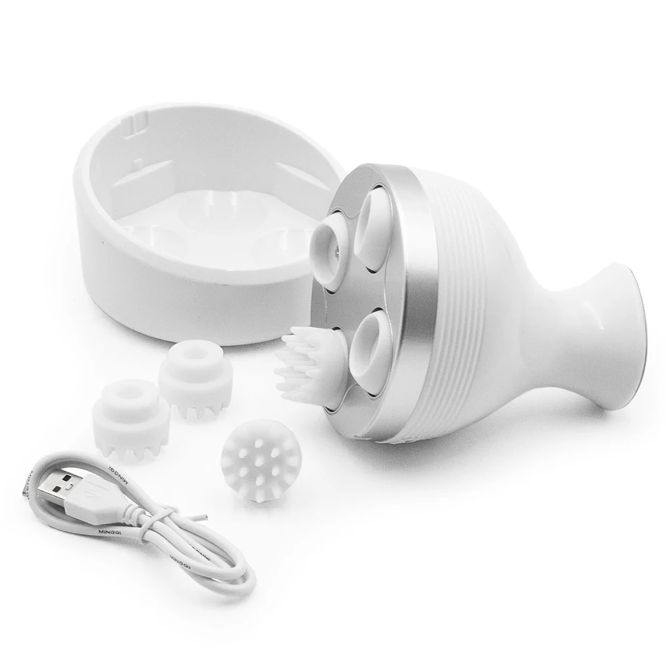 Stressz csökkentő, hajhagyma stimuláló fejmasszírozó készülék a fejfájás és hajhullás kezelésére