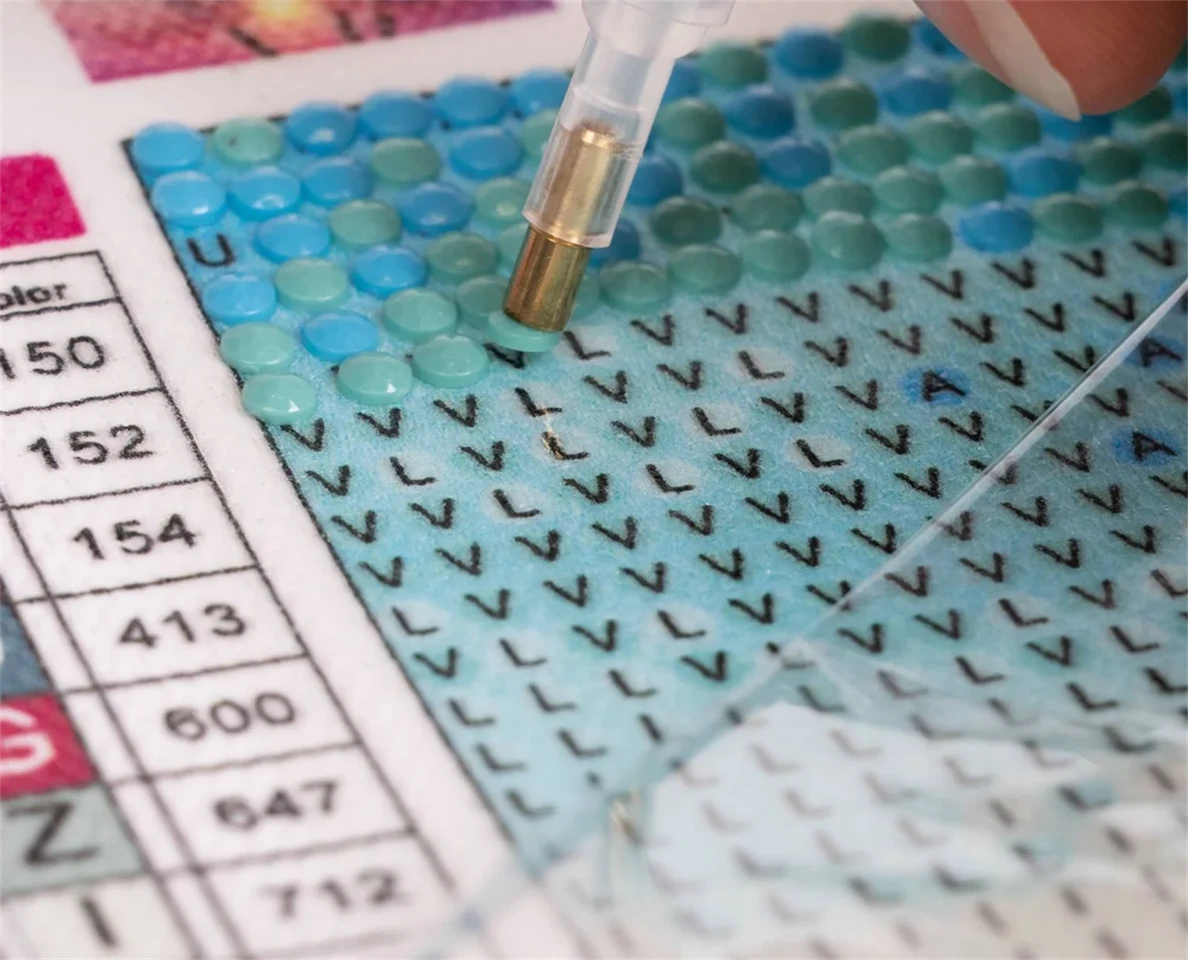 Kézműves strasszkő/gyémánt kirakó készlet sablonnal és strasszkövekkel - zebra - 20 x 20 cm