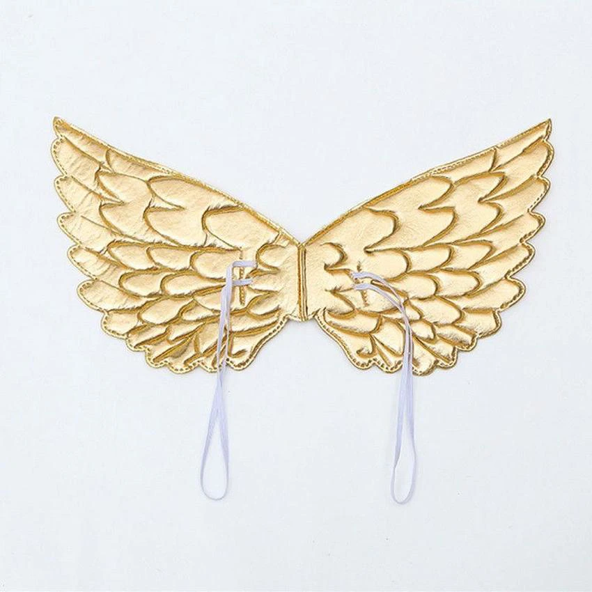 Farsangi unikornis jelmez kislányoknak szivárványszínű ruhával, fejdísszel és szárnyakkal - M méret - 120 cm magasságra