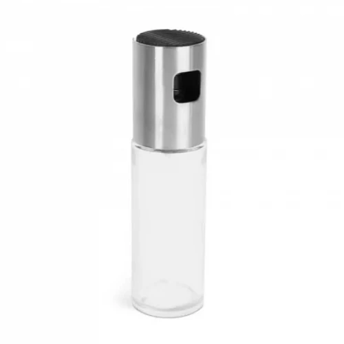 BBQ olaj- és ecetpermetező spray – rozsdamentes acél és üveg, 100 ml – precíz adagolás és stílusos dizájn
