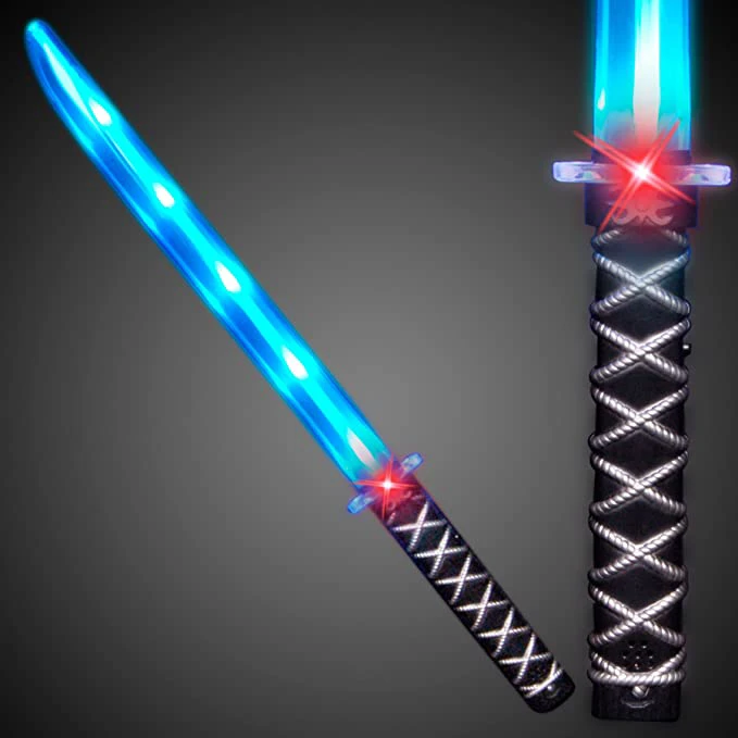 Szamuráj kard gyerekeknek LED fényekkel és hangeffektekkel - játék katana kis ninjáknak