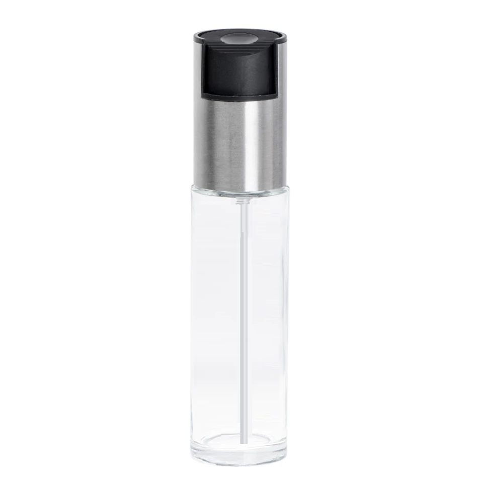 BBQ olaj- és ecetpermetező spray – rozsdamentes acél és üveg, 100 ml – precíz adagolás és stílusos dizájn