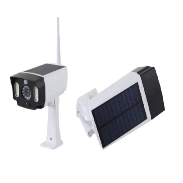 T-28 napelemes, mozgásérzékelős álkamera LED reflektorral, időjárásálló kivitelben - MSK