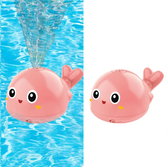 Spriccelő delfin fürdőjáték LED világítással