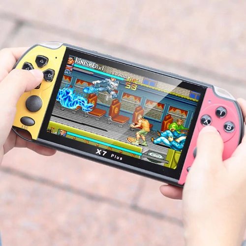 X6 Hordozható videójáték konzol - LCD kijelzővel, beépített játékokkal