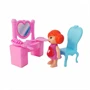Óriás műanyag babaház rózsaszínben - teljes berendezéssel és babacsaláddal - 47 x 22 cm