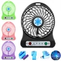 Mini hordozható akkus ventilátor LED fénnyel – frissítő hűvös és világítás bárhol és bármikor( BBL)
