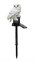 Bagoly alakú LED-es, napelemes kültéri dekor lámpa leszúrótüskével