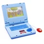 Készségfejlesztő játék laptop kisfiúknak- mozgó képernyővel, zenével és fényhatásokkal - kék